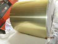 Золотой покрытая эпоксидной смолой алюминиевая прокладка ребра для ширины кондиционера 0.115мм различной